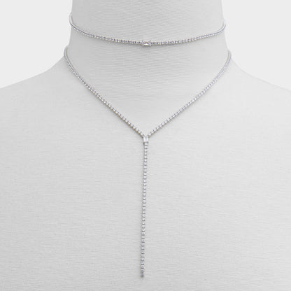 Alata Silver/Clear Multi Women's Cubic Zirconia - Necklace | Aldo