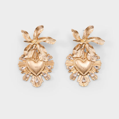 Scarllett in Gold Clear Multi - Chandelier earrings | Aldo