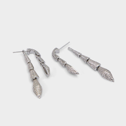 Serrpente in Silver Clear Multi - Statement earrings | Aldo