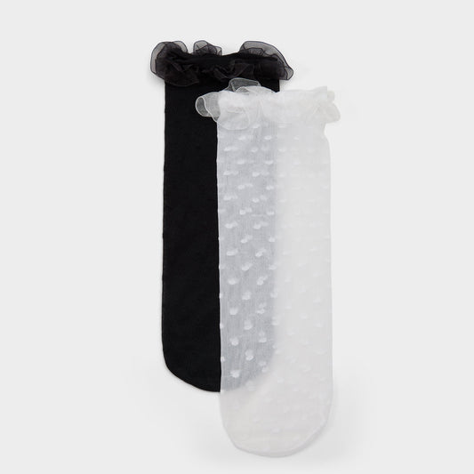 Polkafrill in Black White - Socks | Aldo