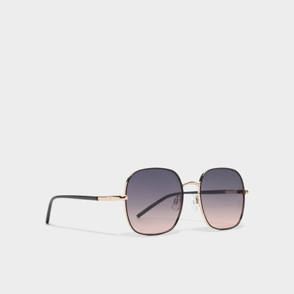Elbamadar Black/Gold Multi Women's Square - Square sunglasses | Aldo