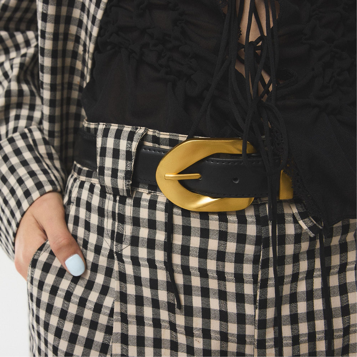 Raiyne in Black Gold Multi - Belt | Aldo