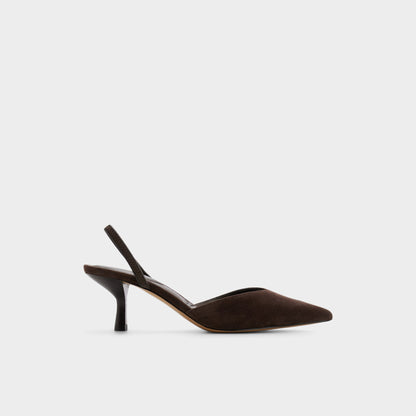 Re in Olivia Dark Brown - Sling back high heel, Stiletto heel | Aldo