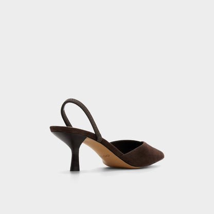 Re in Olivia Dark Brown - Sling back high heel, Stiletto heel | Aldo