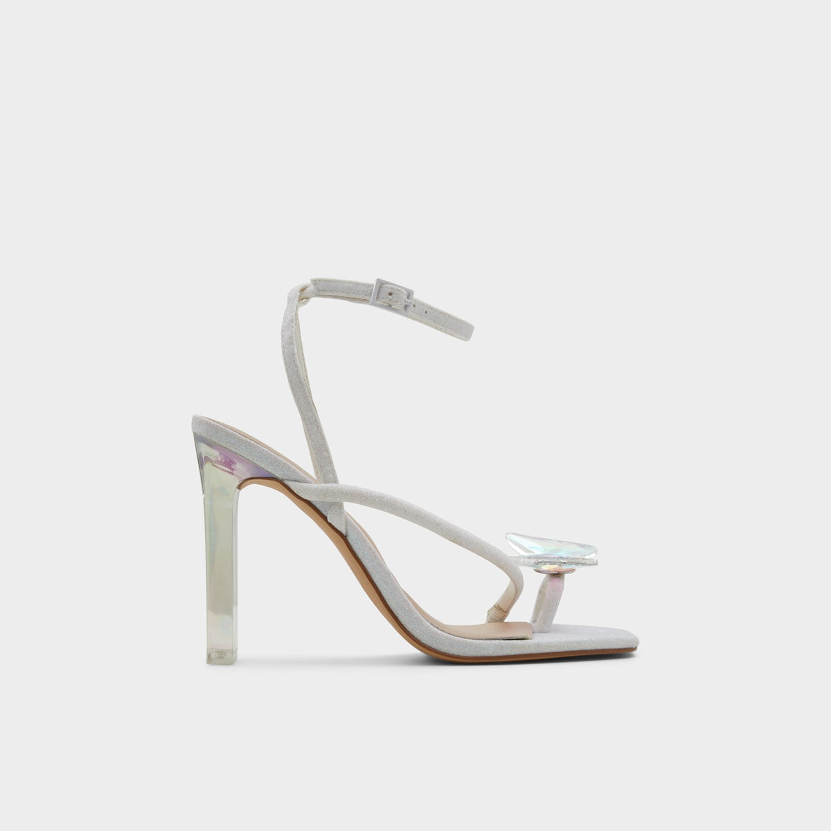 Pepela in White - Strappy heeled sandal, Block heel | Aldo