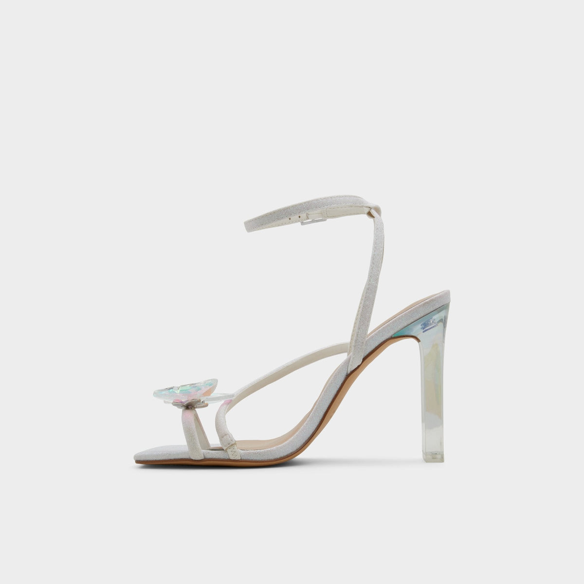 Pepela in White - Strappy heeled sandal, Block heel | Aldo