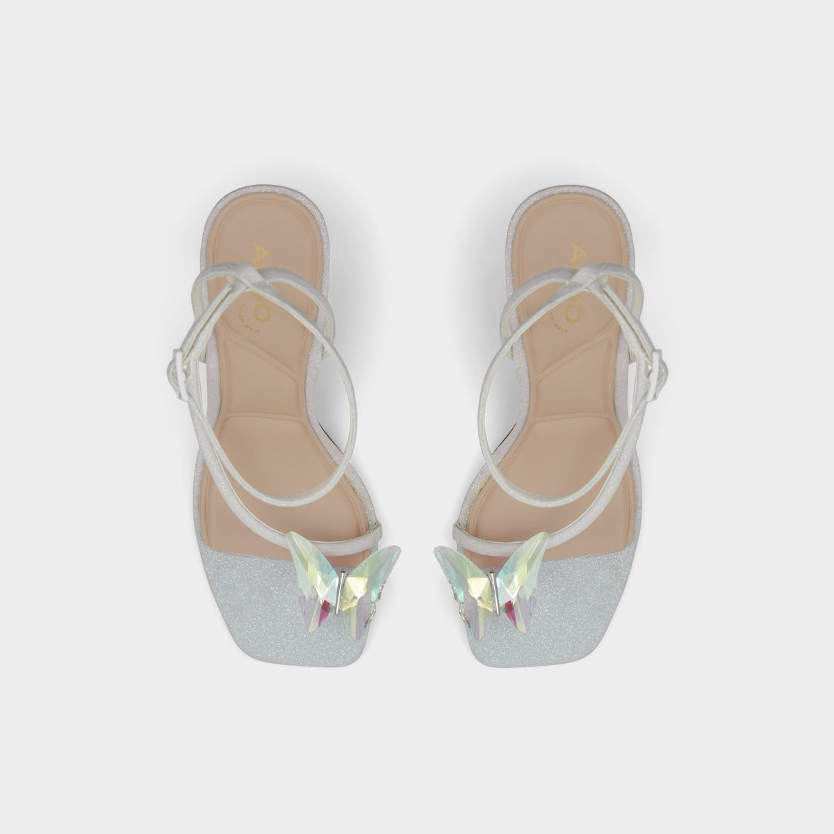 Pepela in White - Strappy heeled sandal, Block heel | Aldo