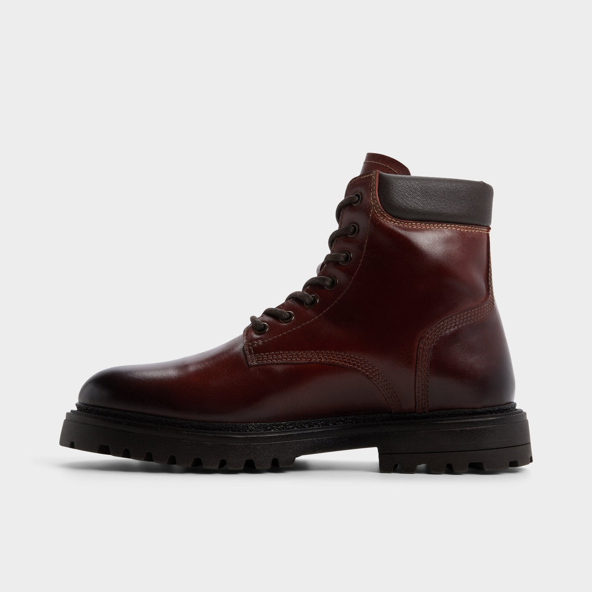 Draco in Medium Brown - Combat boot, Lug sole | Aldo