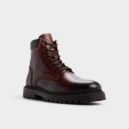 Draco in Medium Brown - Combat boot, Lug sole | Aldo