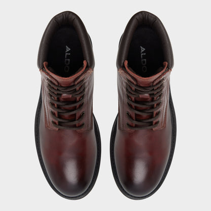 Draco in Medium Brown - Combat boot, Lug sole | Aldo