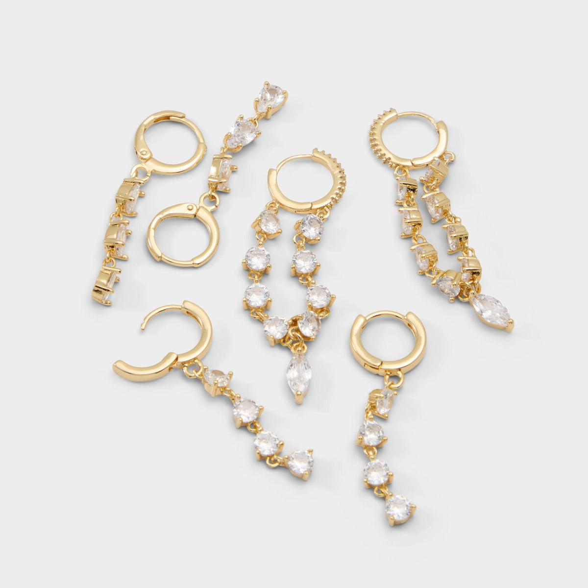 Colettee in Gold Clear Multi - Earring set | Aldo