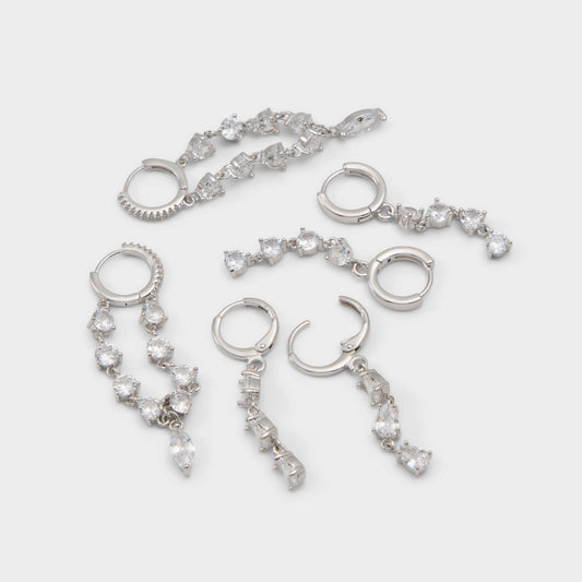 Colettee in Silver Clear Multi - Earring set | Aldo