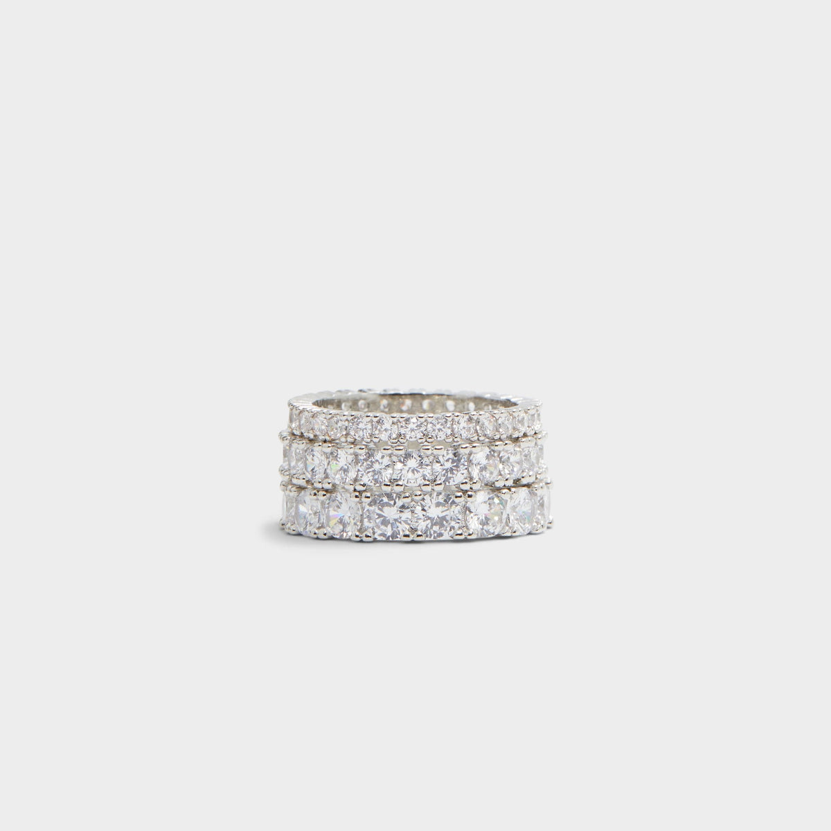 Uniawen Silver/Clear Multi Women's Rings - Stackable rings | Aldo