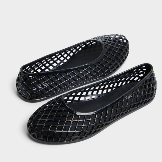 Dwaoria Black Women's Jelly Sandals & Flip Flops - Jelly flats | Aldo