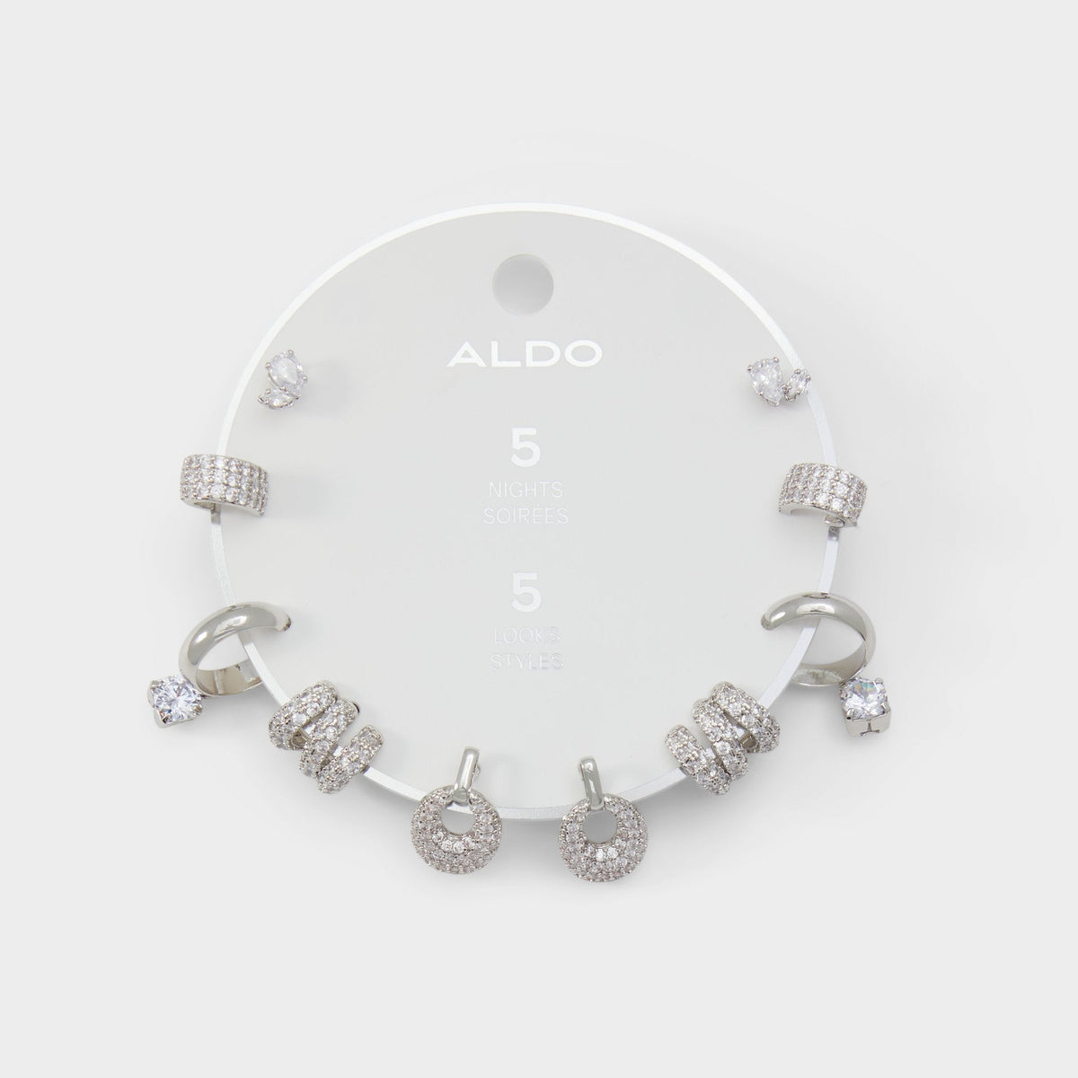 Fivelooks Silver/Clear Multi Women's Cubic Zirconia - Earrings | Aldo