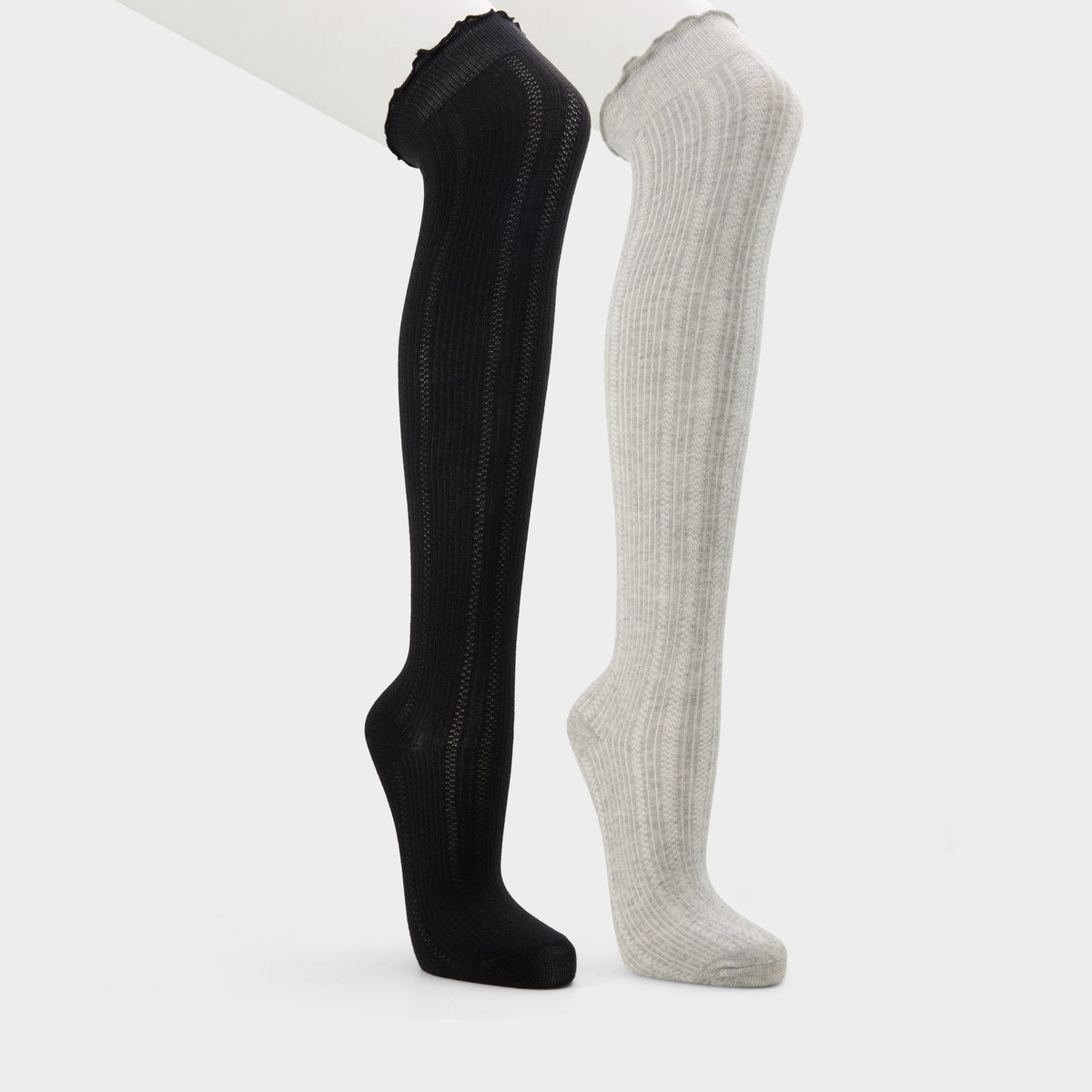Frillie in Black White - Knee high socks | Aldo
