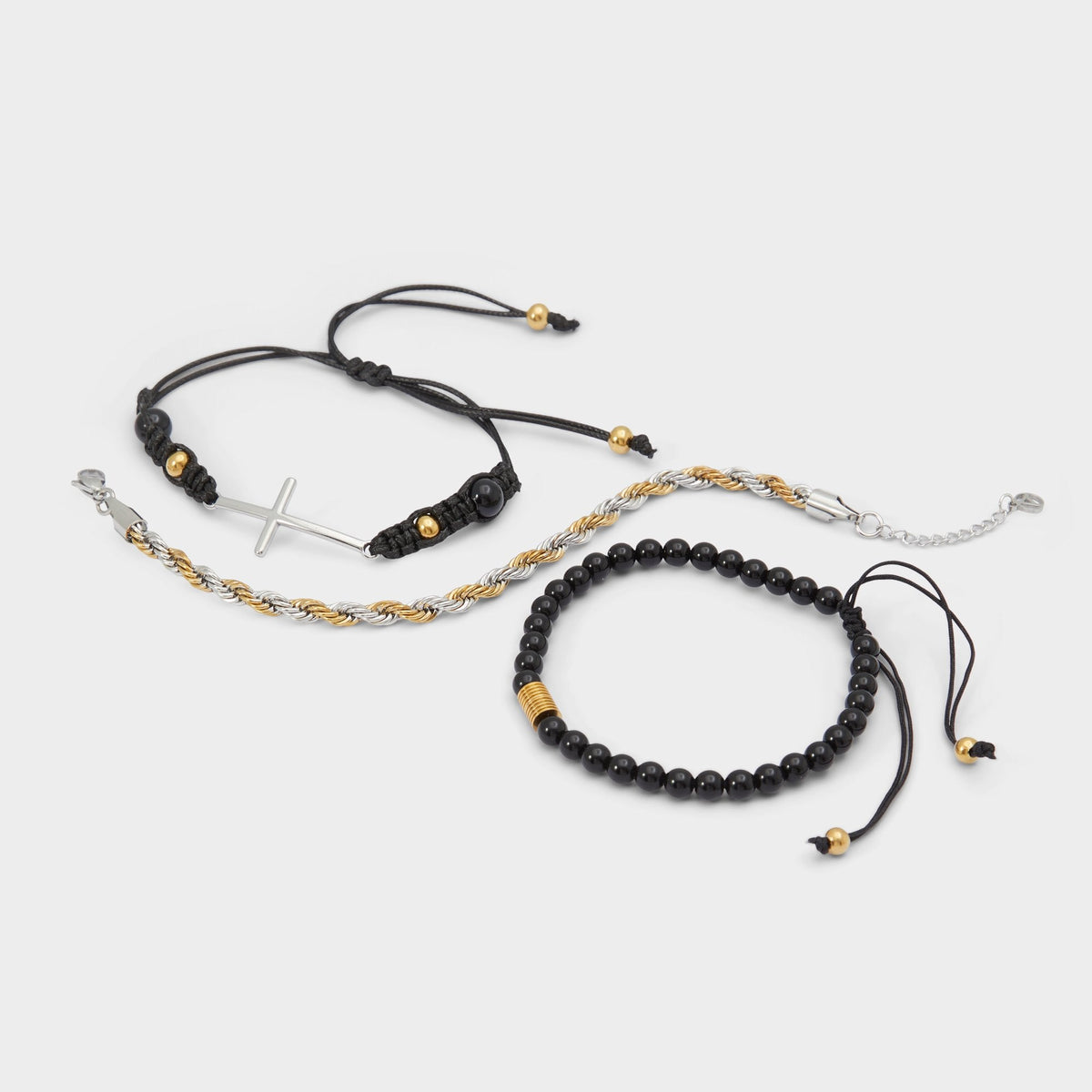 Waoron Black/Gold Multi Men's Jewelry - Bracelet | Aldo