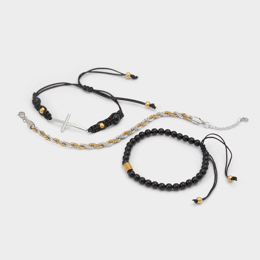 Waoron Black/Gold Multi Men's Jewelry - Bracelet | Aldo