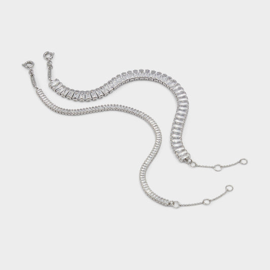 Lagodi Silver/Clear Multi Women's Cubic Zirconia - Bracelet | Aldo