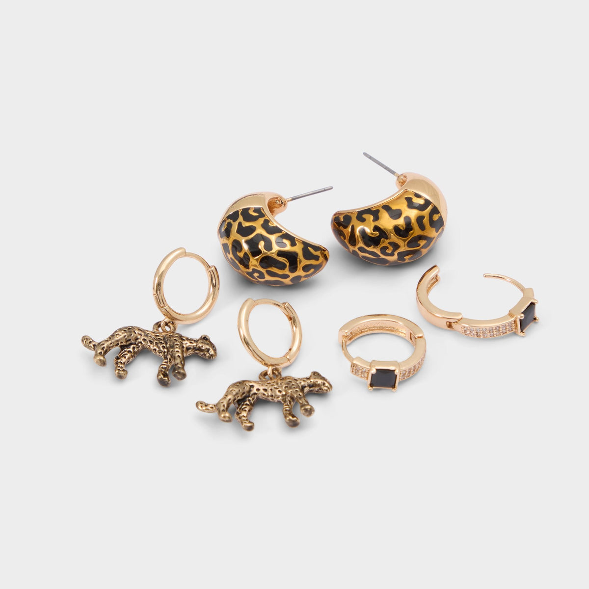 Roarcity in Black Gold Multi - Hoop earrings | Aldo
